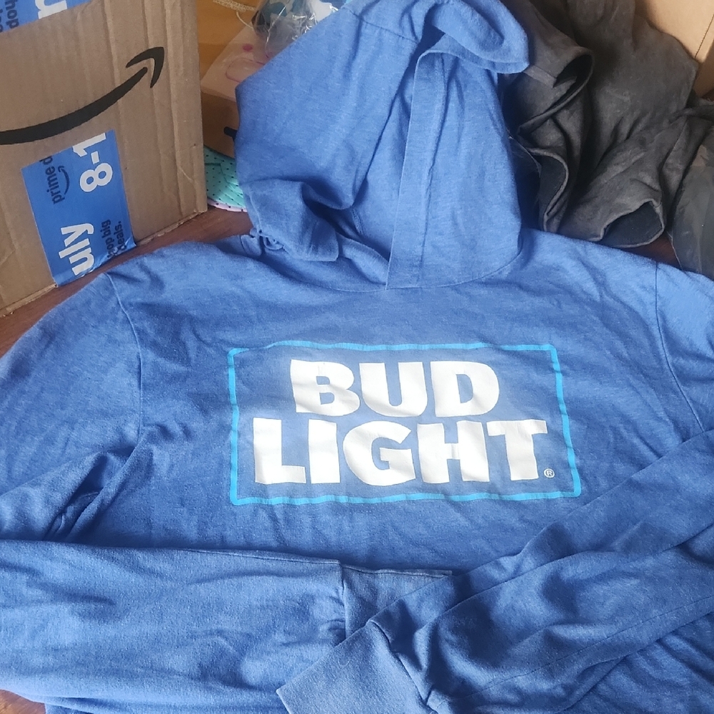 Bud light Hooded Shirt
